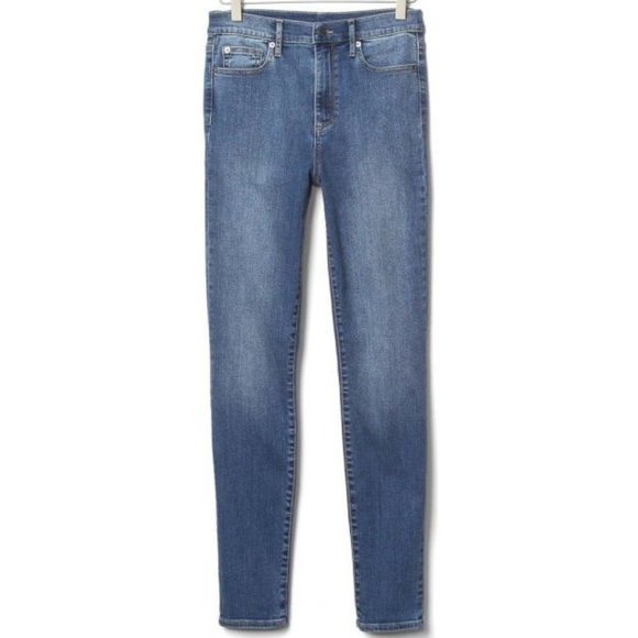 GAP Elliot Lake Wash Denim High Rise True Skinny Jeans sz 28/6 Short Women's - Picture 4 of 16